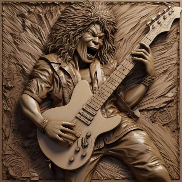 Eddie Van Halen 3 stl model for CNC